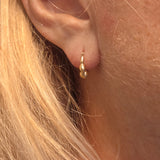 Ball Hoop in 14k Yellow Gold
