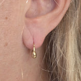 Ball Hoop in 14k Yellow Gold