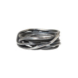 Nest Ring in Oxidized Silver