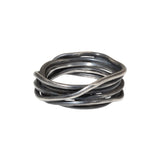 Nest Ring in Oxidized Silver
