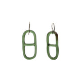 Glass Mariner Link Earrings