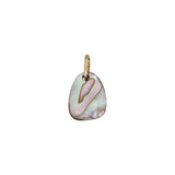 California Mother of Pearl Charm Pendant in 14k Gold