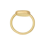 Blue Yellow Sapphire Slice Ring in 18k Gold