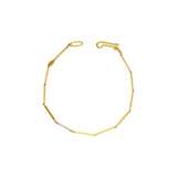 Bias Chain Bracelet in 18k Yellow Gold