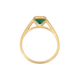 Emerald Cut Emerald Ring in 18k Yellow Gold