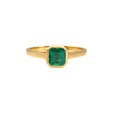 Emerald Cut Emerald Ring in 18k Yellow Gold