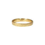 3mm Silk Textured Band in 18k Yellow Gold