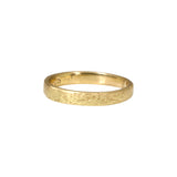 3mm Silk Textured Band in 18k Yellow Gold