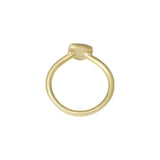 Organic Shape Lavender Grey Rosecut Sapphire Ring in 18k Gold