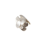Layered Leaf Band in Silver & 18k Yellow Gold