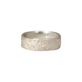 Silk Band with Scattered Diamonds in Silver