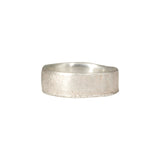 Silk Band with Scattered Diamonds in Silver