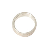 Silk Band with Scattered Diamonds in Silver