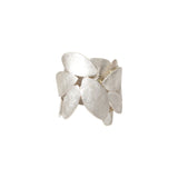 Layered Leaf Band in Silver & 18k Yellow Gold