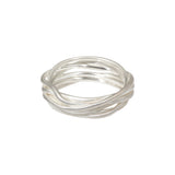 Nest Ring in Brushed Silver