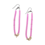 Violet Pink Loop Earrings