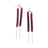 Magenta Drop Earrings