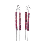 Magenta Drop Earrings