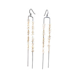 Ecru Marquise Drop Earrings