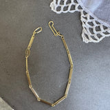 Heavy Trombone Bracelet in 18k Yellow Gold