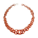 Plum Large Circle Necklace