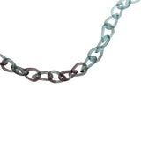 Teardrop Glass Necklace in Plum & Teal