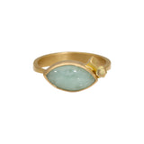 Aventurine Sugar Lump Ring in 18k Gold