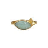 Aventurine Sugar Lump Ring in 18k Gold