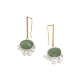 Aventurine Sugar Crust Hook Earrings