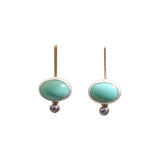 Jade and Pearl Hook Earrings