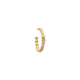 Dot Ear Cuff with Diamonds in 18k Yellow Gold