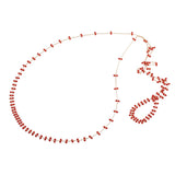 Coral Rain Necklace - 48"