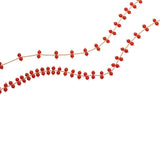 Coral Rain Necklace - 48"