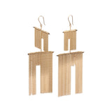 Cutaway Person Earrings in Gold-Fill