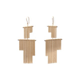 Cubist Person Earrings in Gold-Fill
