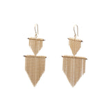 2 Shields Earrings in Gold-Fill