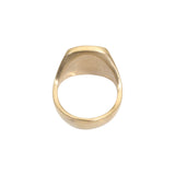 Box Ring in Yellow Bronze with White Diamond