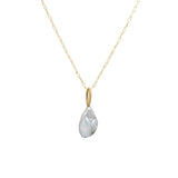Keshi Pearl Pendant in 18k Yellow Gold