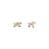 Barnacle Post Earrings in 10k White Gold