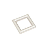 Square Ring in Brushed Silver