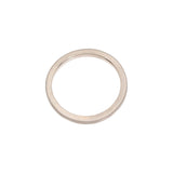 Architectural Band with Modeled Texture in 18k Palladium White Gold