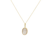 Silk Pendant in 18k Yellow Gold & Sterling Silver
