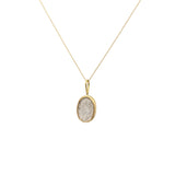 Silk Pendant in 18k Yellow Gold & Sterling Silver