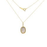 Silk Pendant in 18k Yellow Gold & Sterling Silver