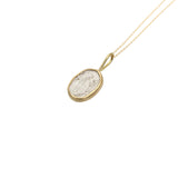 Silk Pendant in 18k Yellow Gold & Sterling Silver
