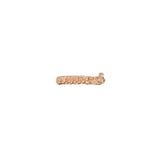 Staple Earring in Sand-Textured 14k Rose Gold