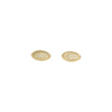 18k Ovum Post Earrings