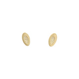 18k Ovum Post Earrings