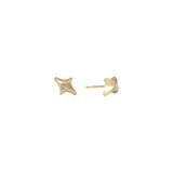 18k North Star Post Earrings - Single