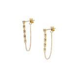Star Fall Post Dangle Earring in 14k Gold - Single